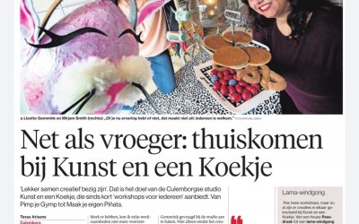 Kunst en een koekje staat in “De Gelderlander”